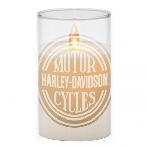 H-D CIRCLE LOGO FLAMELESS/LED CANDLE