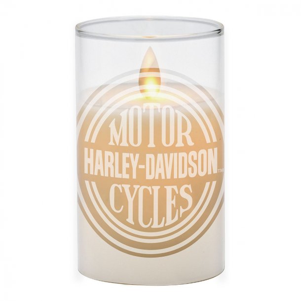 *H-D CIRCLE LOGO FLAMELESS/LED CANDLE