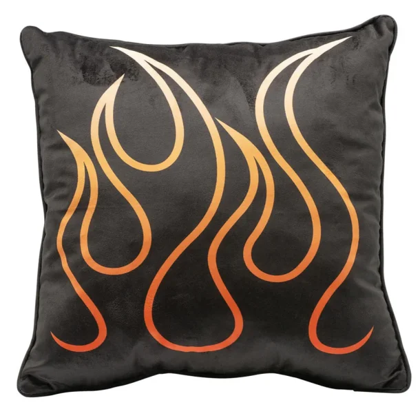 H-D B&S Flames Pillow