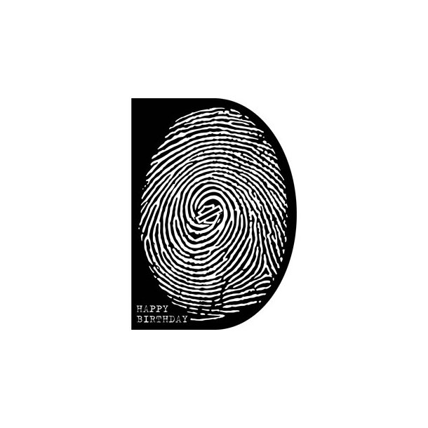 Fingerprint - Fdselsdagskort