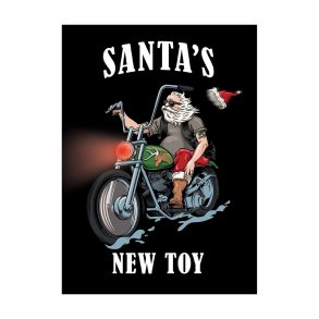 Santa's New Toy - Holiday Card