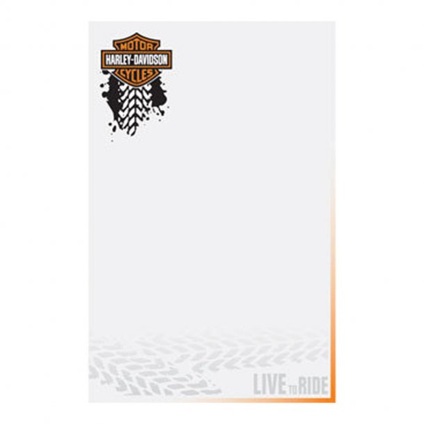Live to Ride Tread Message Pad - Fødselsdagskort, & notesblok - Harley-Davidson