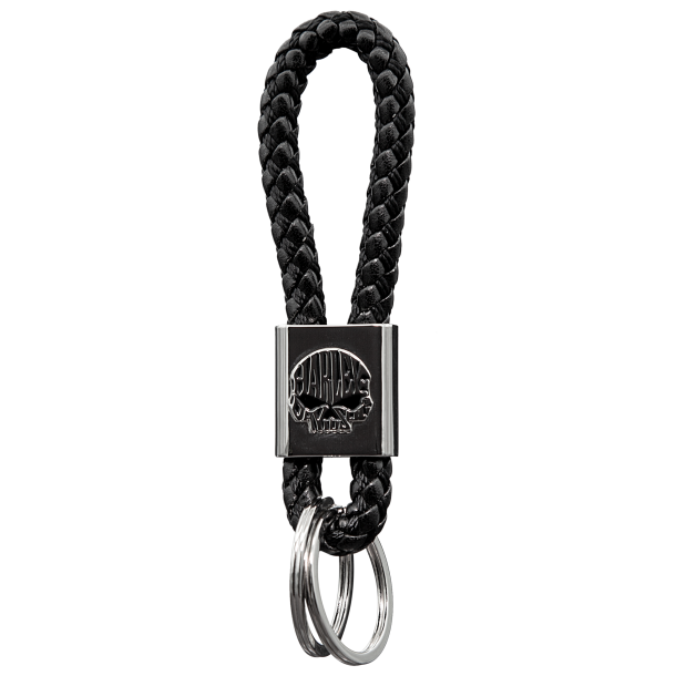 Black Skull Vinyl Braid