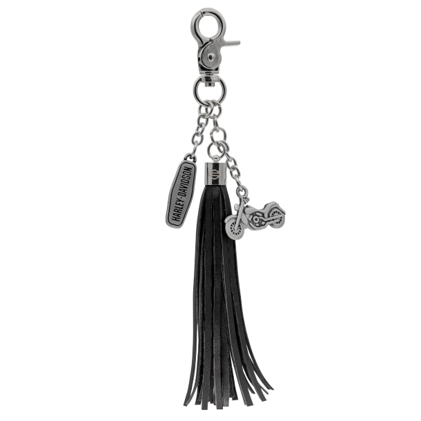 Black Tassel with Charms Key Chain