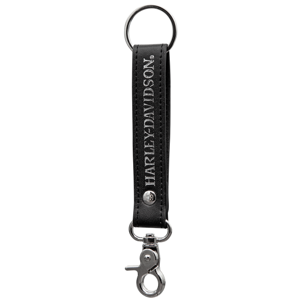 Black Vinyl Strap Key Chain