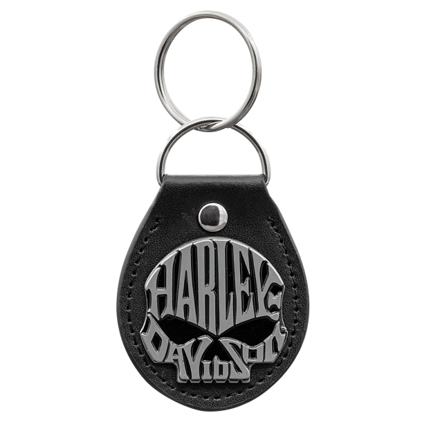 Black Skull Vinyl Fob