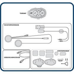 Interphone Tour Bluetooth-kommunikationssystem - Single