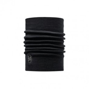 BUFF - HEAVYWEIGHT MERINO WOOL NECKWARMER -SOLID BLACK