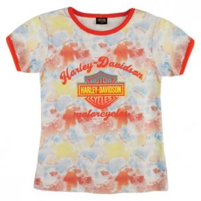 Little Girls' Tie-Dye Print Short Sleeve Tee