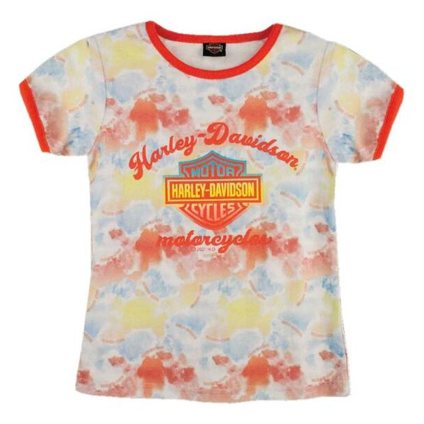 Little Girls' Tie-Dye Print Short Sleeve Tee