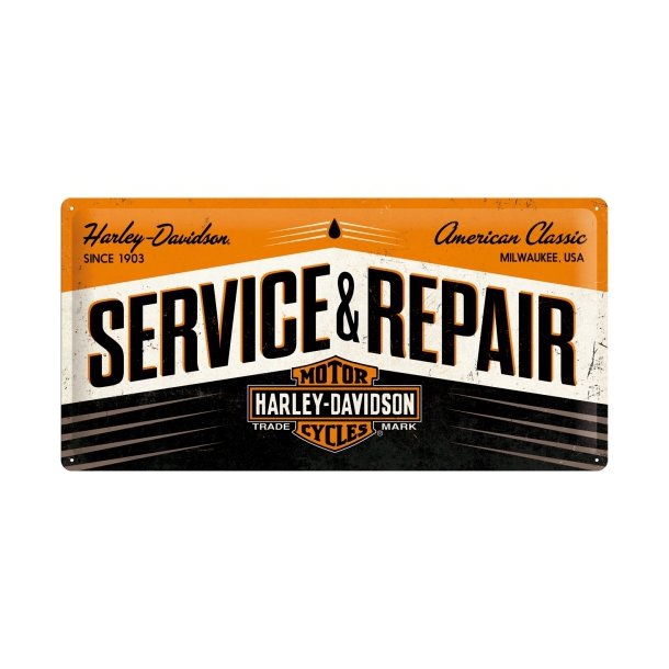 Harley-Davidson Service &amp; Repair 25x50 cm