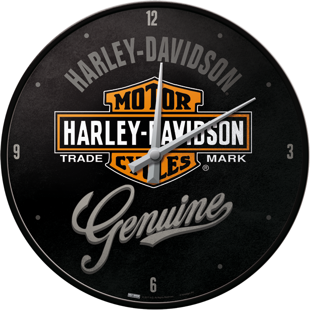 Harley Davidson Wall Clock GENUINE Style 300 500 kr. Caps