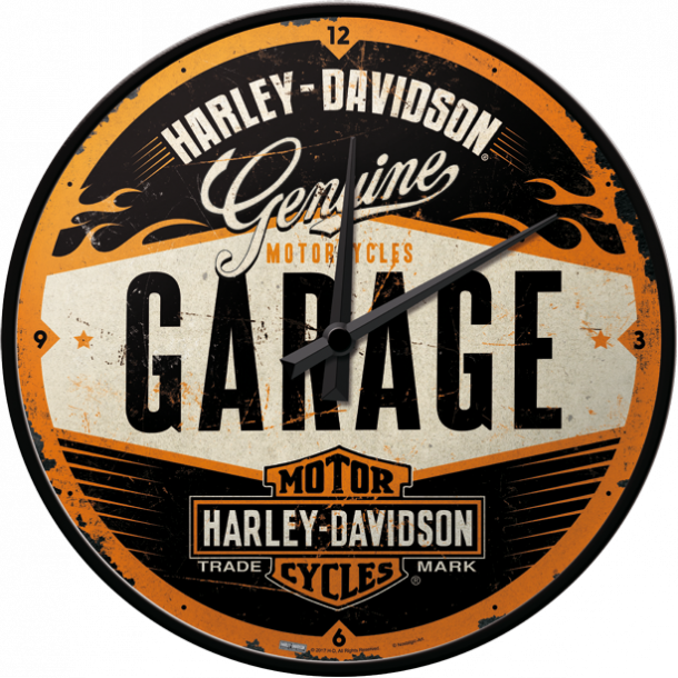 Harley Davidson Wall Clock - GARAGE Style