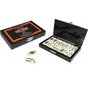 Harley-Davidson B&S Oil Can Black Domino Set.