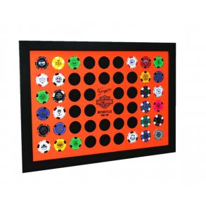 Harley-DavidsonÇ Orange Poker Chip Frame
