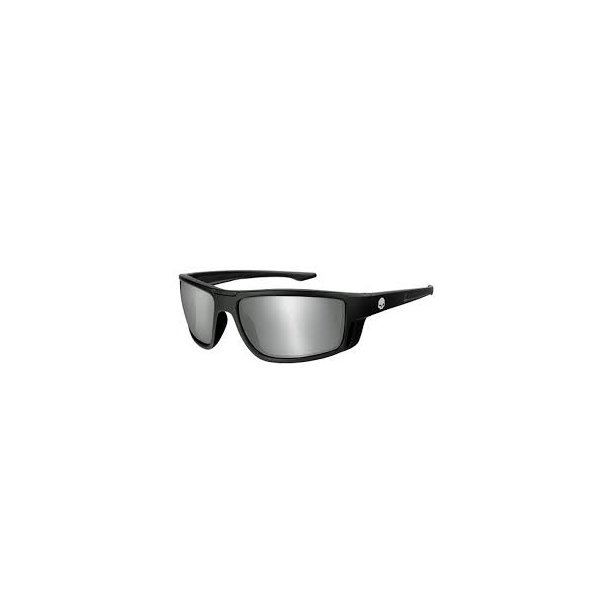 WILEY X CHAIN SUNGLASSES, SILVER FLASH MATTE, BLACK FRAME