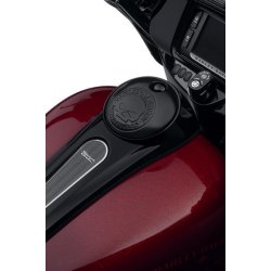 KIT,FUEL DOOR,WILLIE G SKULL, BLACK, TOURING