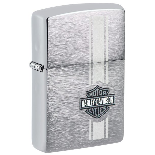 H-D VERTICAL STRIPE B&S ZIPPO