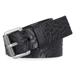 H-D Men's Embossed Tire Tread Genuine Leather Belt