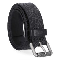 H-D Men's Embossed Tire Tread Genuine Leather Belt