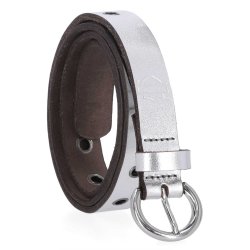 H-D Women's B&S Eyelet Metallic Genuine Leather Belt