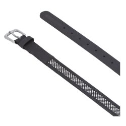 Women's Embellished Rhinestone Genuine Leather Belt 