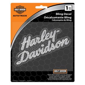 Bling H-D Script Vinyl Decal 