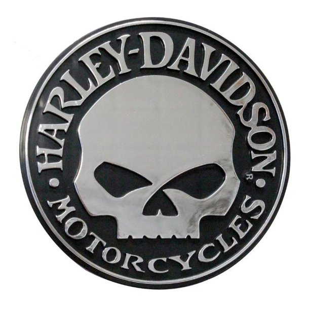 Harley-Davidson� Willie G Skull Chrome Molded Emblem