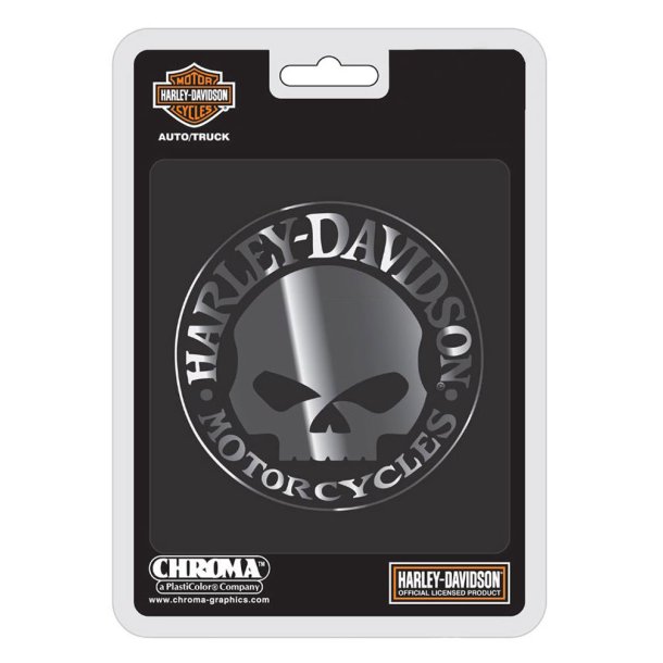 Harley-Davidson� Willie G Skull Chrome Molded Emblem