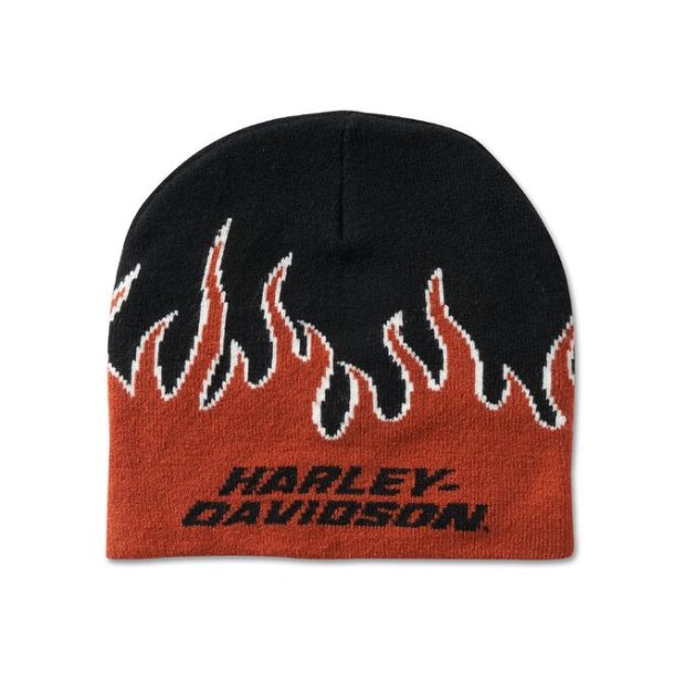 Orange Flame Beanie