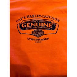 Men's Black Bar &amp; Shield Orange T-Shirt