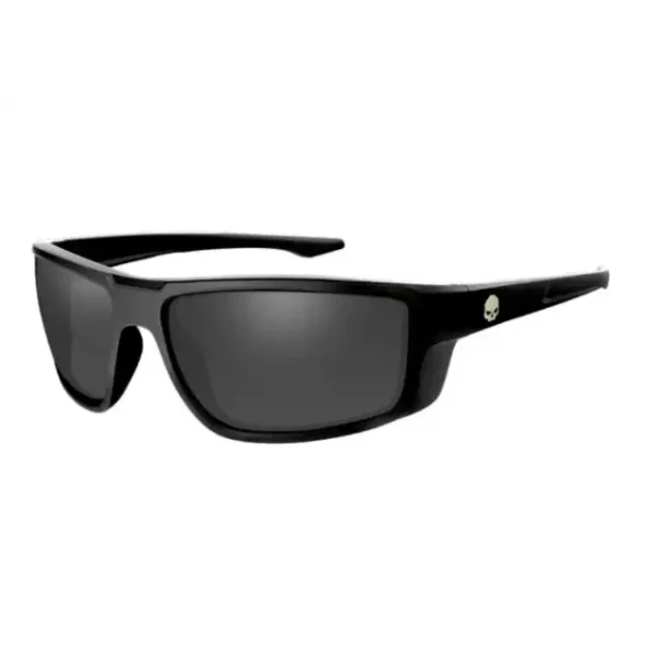 WILEY X CHAIN SUNGLASSES, SMOKE GREY LENSES, GLOSS BLACK FRAMES