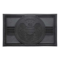 Open Bar &amp; Shield Eagle Entry Mat, Durable Rubber