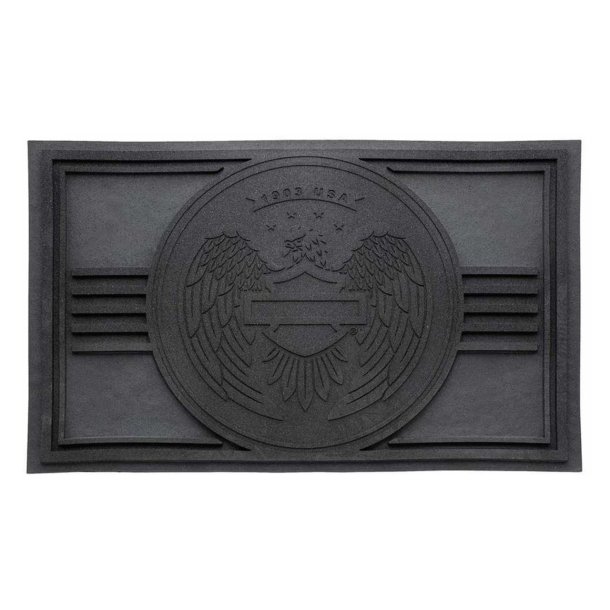 Open Bar &amp; Shield Eagle Entry Mat, Durable Rubber