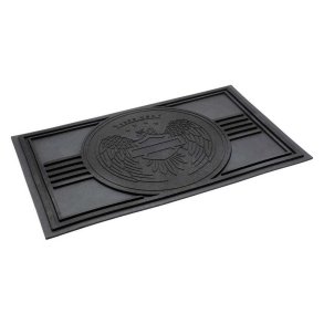 Open Bar & Shield Eagle Entry Mat, Durable Rubber