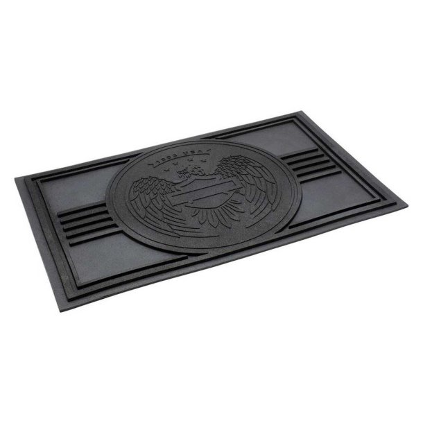 Open Bar &amp; Shield Eagle Entry Mat, Durable Rubber