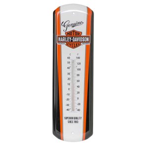 Harley-Davidson Nostalgic Bar & Shield Tin Thermometer