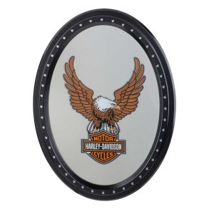 Eagle Bar & Shield Logo Oval Mirror Sign