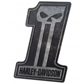 Harley-DavidsonÇ #1 Skull Pub Sign