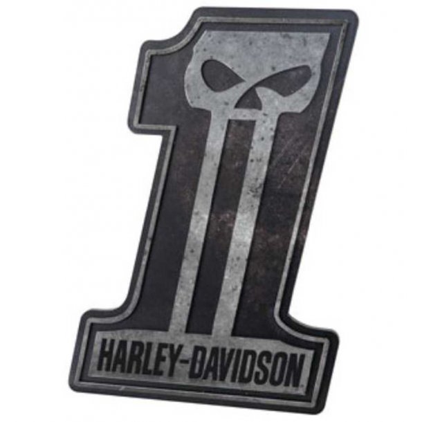 Harley-Davidson&Ccedil; #1 Skull Pub Sign