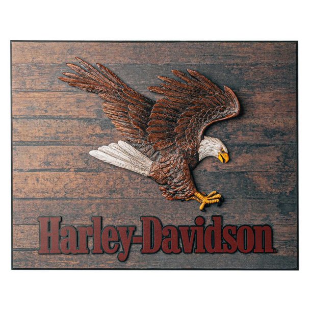 Hand Painted Resin Swooping Eagle Wooden Pub Sign