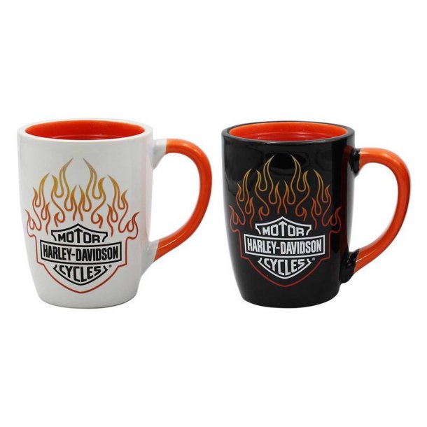 Farveskiftende Harley-Davidson Bar &amp; Shield Flames Cup Set  