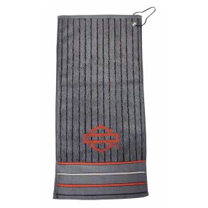 Open Bar & Shield Logo Stripes Bar Towel