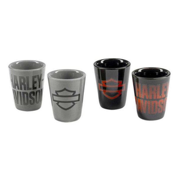 Open Bar &amp; Shield Fade Ceramic Shot Glass Set