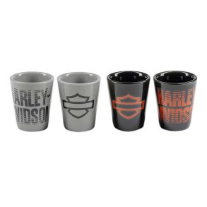 Open Bar & Shield Fade Ceramic Shot Glass Set