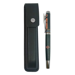 Open Bar & Shield Stripes Pen & Case 