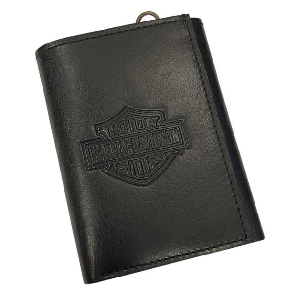 Men's Traditional B&S Tri-Fold Genuine Leather Wallet