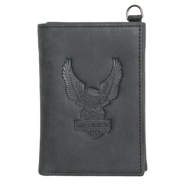 Men's Eagle B&S Tri-Fold Genuine Leather RFID Wallet