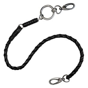Men's Wallet Chain, Ride Free 25 inch Braided Leather