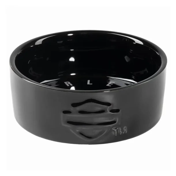 Open B&S Ceramic Pet Bowl - Black 